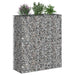 Pat ridicat din gabion 2 pcs Argintiu 130 x 50 x 150 cm - WALTI WALTI