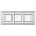 Pat ridicat din gabion 2 pcs Argintiu 130 x 50 x 150 cm - WALTI WALTI