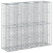 Pat ridicat din gabion 2 pcs Argintiu 170 x 50 x 150 cm - WALTI WALTI