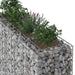 Pat ridicat din gabion 2 pcs Argintiu 170 x 50 x 150 cm - WALTI WALTI