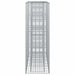 Pat ridicat din gabion 2 pcs Argintiu 170 x 50 x 150 cm - WALTI WALTI