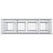 Pat ridicat din gabion 2 pcs Argintiu 170 x 50 x 150 cm - WALTI WALTI
