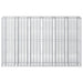 Pat ridicat din gabion 3 pcs Argintiu 250 x 50 x 150 cm - WALTI WALTI