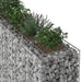 Pat ridicat din gabion 3 pcs Argintiu 250 x 50 x 150 cm - WALTI WALTI