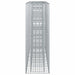 Pat ridicat din gabion 3 pcs Argintiu 250 x 50 x 150 cm - WALTI WALTI
