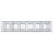 Pat ridicat din gabion 3 pcs Argintiu 250 x 50 x 150 cm - WALTI WALTI