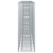 Pat ridicat din gabion 4 pcs Argintiu 330 x 50 x 150 cm - WALTI WALTI