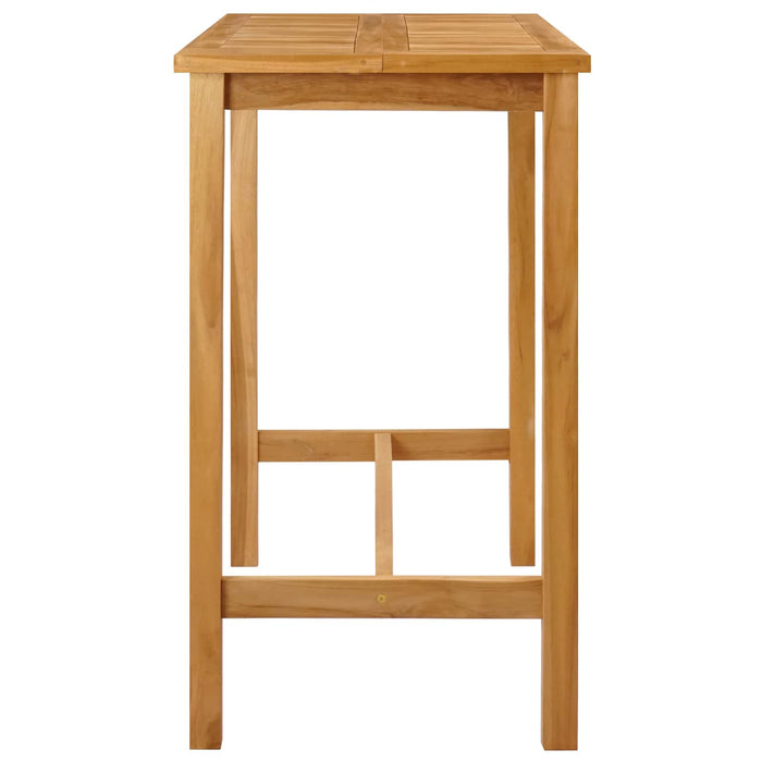 Masă de bar natural 110 x 60 x 105 cm Teak solid WALTI