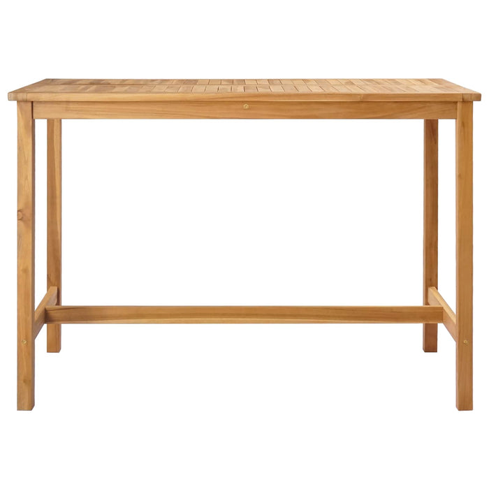 Masă de bar natural 150 x 75 x 105 cm Lemn solid de tec - WALTI WALTI