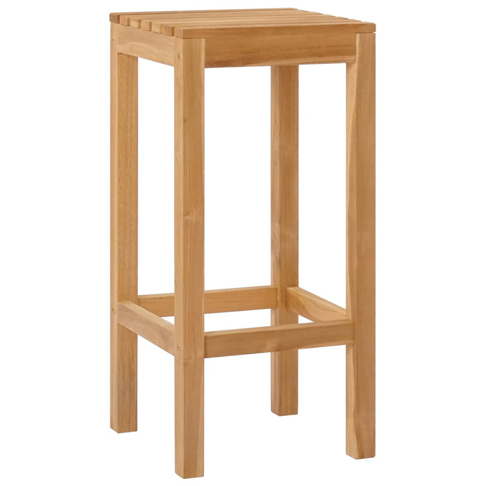 Scaun de bar 4 pcs Maro Lemn solid de tec - WALTI WALTI