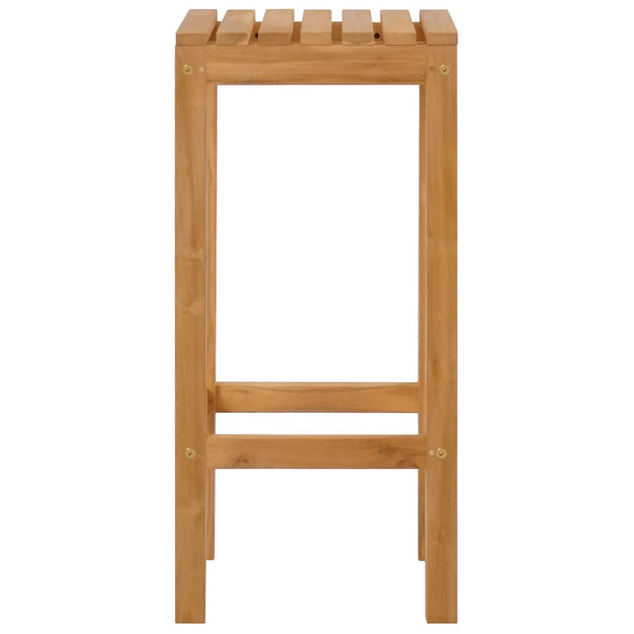 Scaun de bar 4 pcs Maro Lemn solid de tec - WALTI WALTI