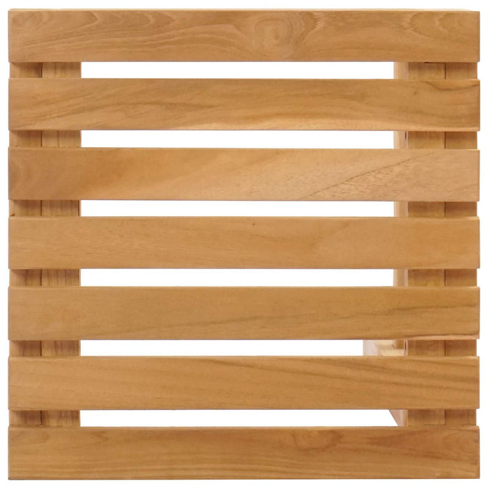 Scaun de bar 4 pcs Maro Lemn solid de tec - WALTI WALTI