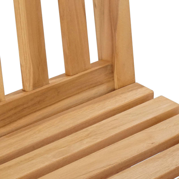 Scaun Bar 2 pcs Netratat 35 x 45 x 110 cm Lemn solid de tec - WALTI WALTI