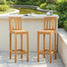 Scaun Bar 2 pcs Netratat 35 x 45 x 110 cm Lemn solid de tec - WALTI WALTI