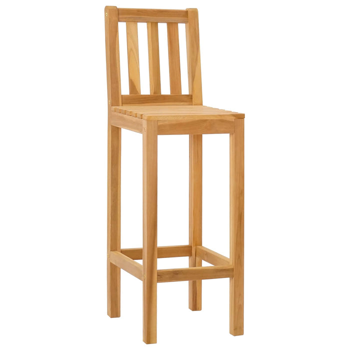 Scaun Bar 2 pcs Netratat 35 x 45 x 110 cm Lemn solid de tec - WALTI WALTI