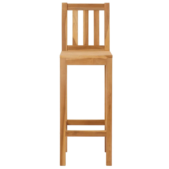 Scaun Bar 2 pcs Netratat 35 x 45 x 110 cm Lemn solid de tec - WALTI WALTI