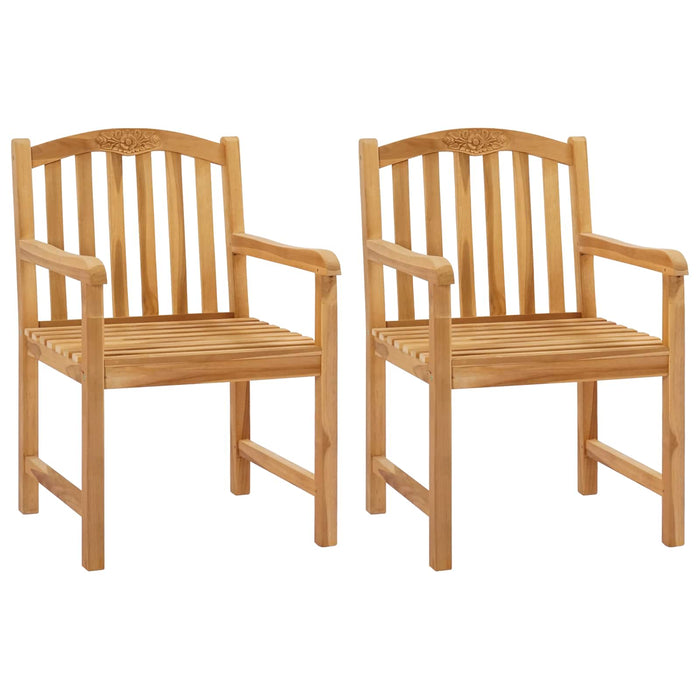Scaun din lemn sculptat în formă de trandafir 2 pcs natural - WALTI WALTI