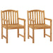 Scaun din lemn sculptat în formă de trandafir 2 pcs natural - WALTI WALTI