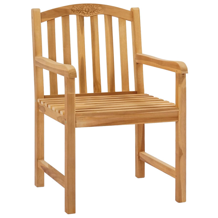 Scaun din lemn sculptat în formă de trandafir 2 pcs natural - WALTI WALTI