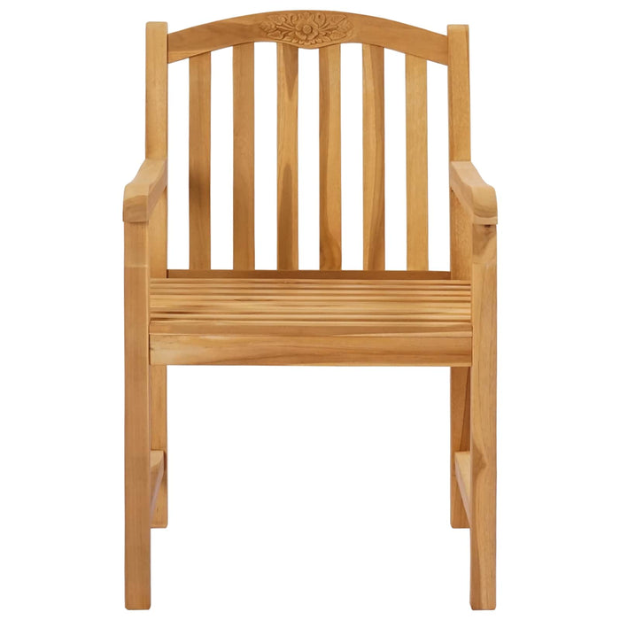 Scaun din lemn sculptat în formă de trandafir 2 pcs natural - WALTI WALTI