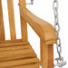 Bancă swinging natural 114 x 61 x 61,5 cm Lemn solid de tec - WALTI WALTI
