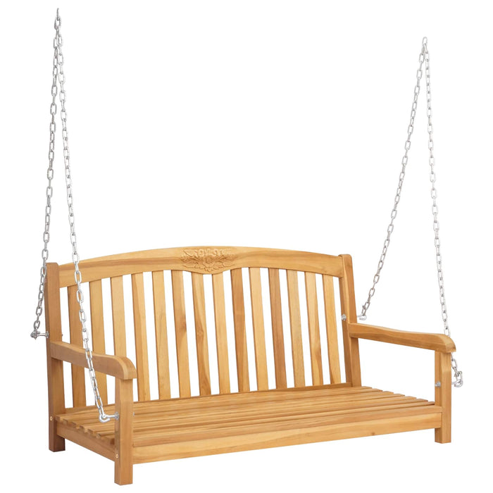 Bancă swinging natural 114 x 61 x 61,5 cm Lemn solid de tec - WALTI WALTI