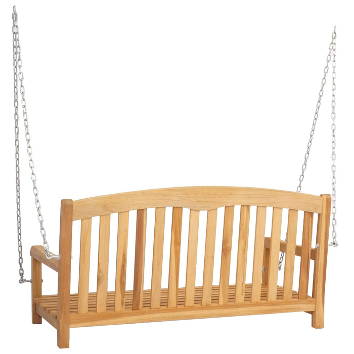 Bancă swinging natural 114 x 61 x 61,5 cm Lemn solid de tec - WALTI WALTI