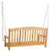 Bancă swinging natural 114 x 61 x 61,5 cm Lemn solid de tec - WALTI WALTI