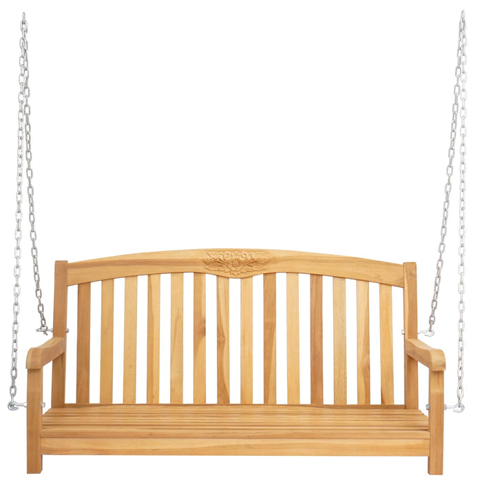 Bancă swinging natural 114 x 61 x 61,5 cm Lemn solid de tec - WALTI WALTI