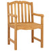 Scaun pentru Grădină 2 pcs natural 58 x 60 x 93 cm - WALTI WALTI