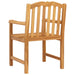 Scaun pentru Grădină 2 pcs natural 58 x 60 x 93 cm - WALTI WALTI