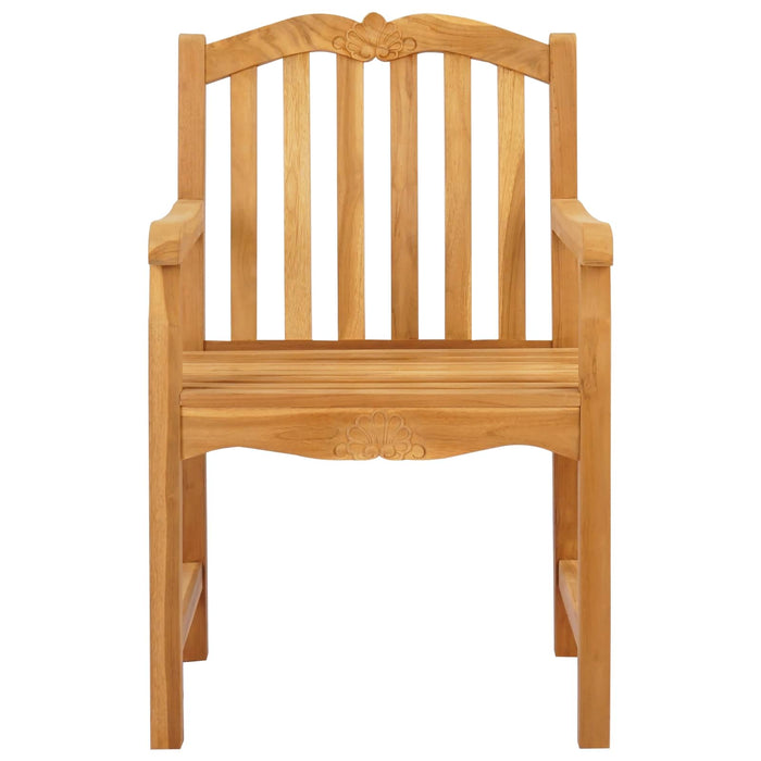 Scaun pentru Grădină 2 pcs natural 58 x 60 x 93 cm - WALTI WALTI