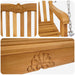 Bancă swinging natural 114 x 60 x 60,5 cm Lemn solid de tec - WALTI WALTI