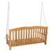 Bancă swinging natural 114 x 60 x 60,5 cm Lemn solid de tec - WALTI WALTI