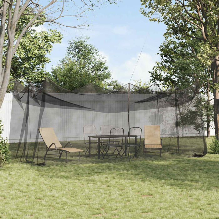 Plasă de țânțari pentru grădină 156 Negru 3 x 6 x 2,5 m WALTI