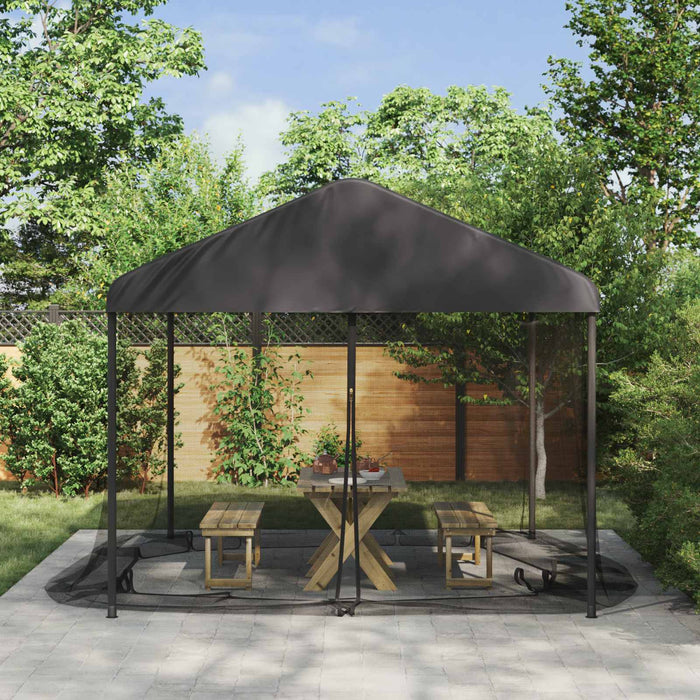 Plasă de țânțari pentru foișor 220 mesh Negru 3,6 x 3 x 2 m WALTI