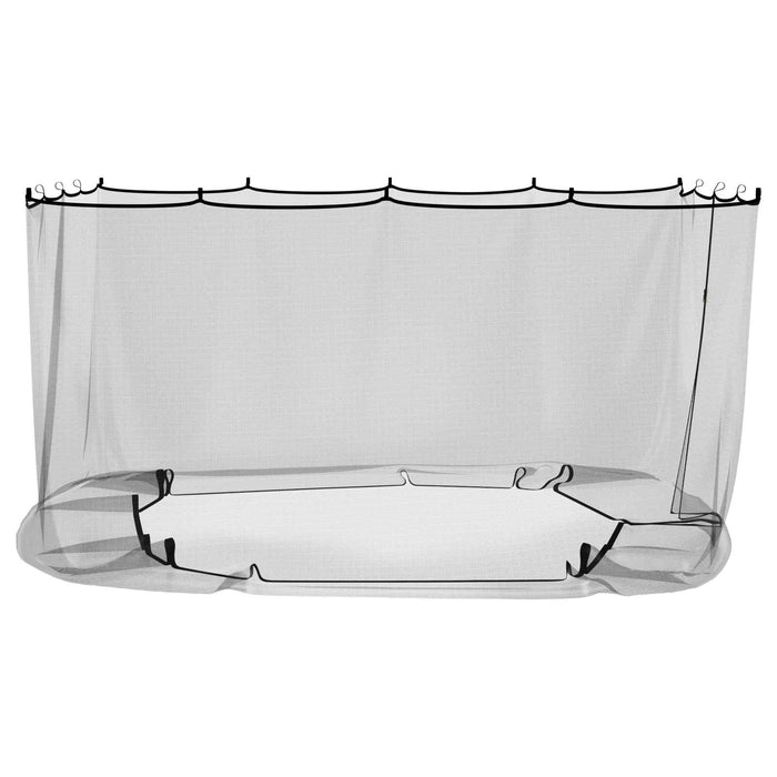 Plasă de țânțari pentru foișor 220 mesh Negru 3,6 x 3,6 x 2 m WALTI