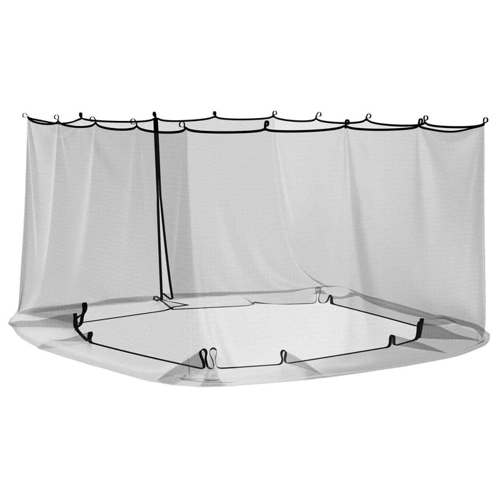 Plasă de țânțari pentru foișor 220 mesh Negru 4 x 3 x 2 cm WALTI