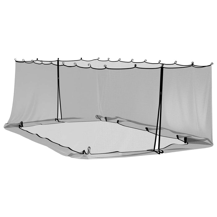 Plasă de țânțari pentru foișor 220 mesh Negru 6 x 3 x 2 m WALTI