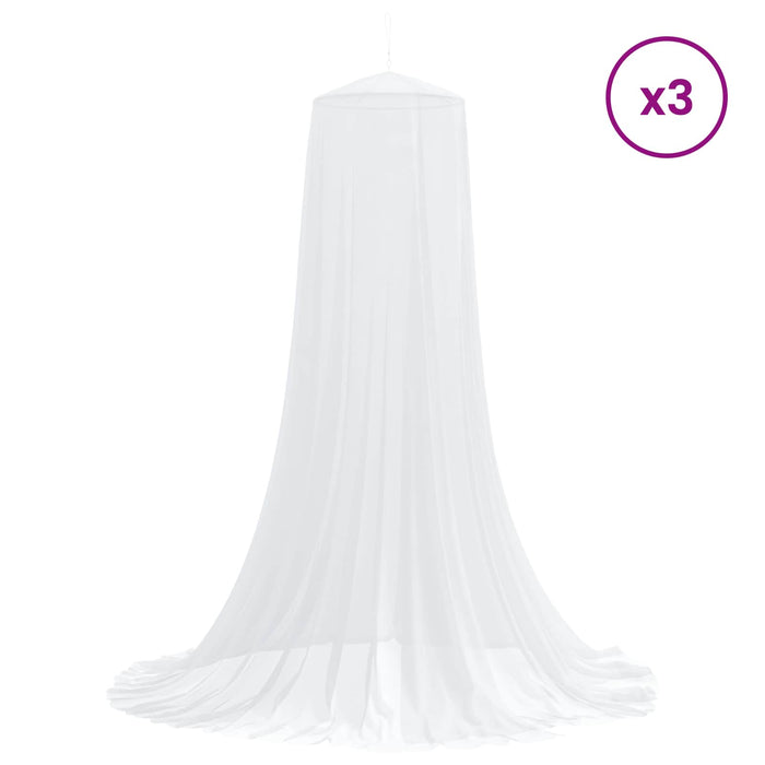 Plasă pentru pat împotriva țânțarilor 3 pcs 156 mesh Alb WALTI