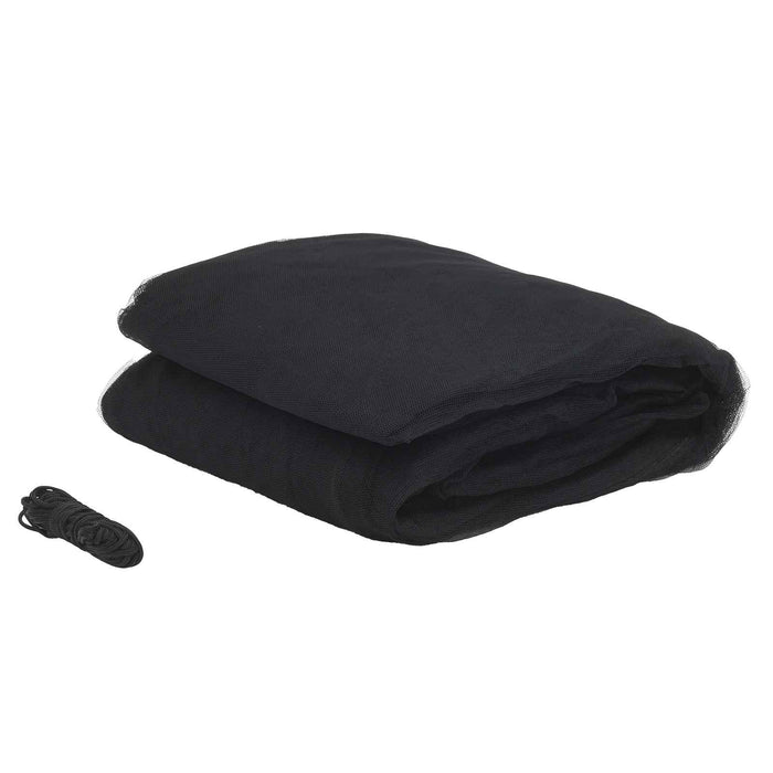 Plasă pentru pat împotriva țânțarilor 3 pcs 156 mesh Negru WALTI