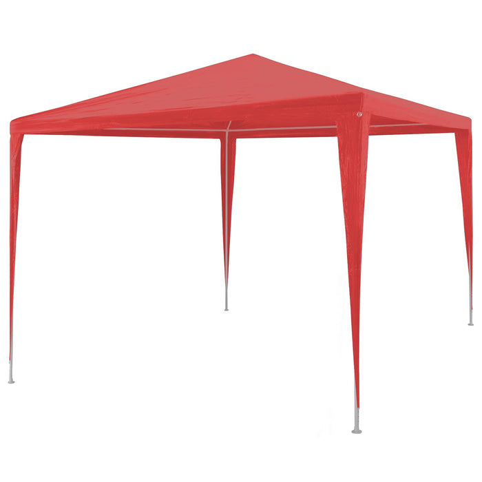Cort pentru Petreceri Roșu 300 x 300 x 255 cm PE și oțel - WALTI WALTI