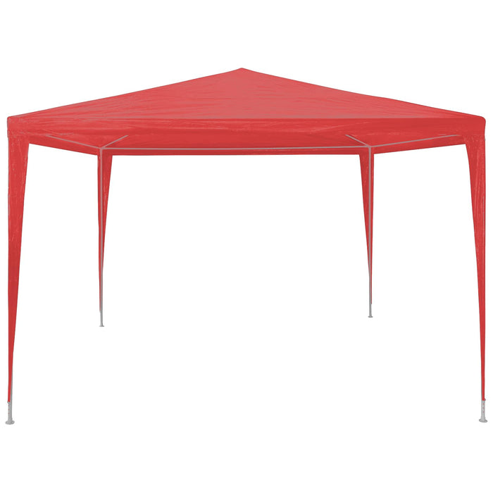 Cort pentru Petreceri Roșu 300 x 300 x 255 cm PE și oțel - WALTI WALTI