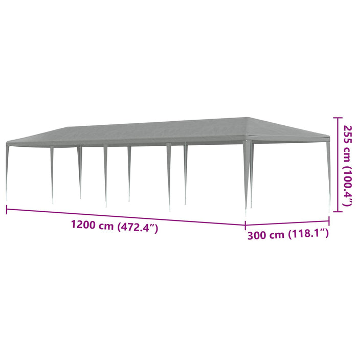 Cort pentru Petreceri Gri deschis 1200 x 300 x 255 cm - WALTI WALTI