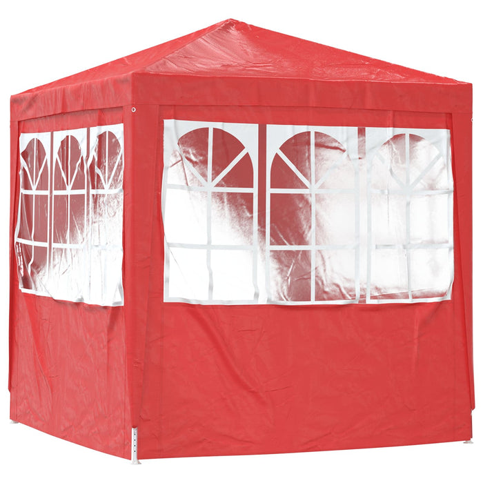 Cort pentru Petreceri Roșu 200 x 200 x 240 cm PE și oțel - WALTI WALTI