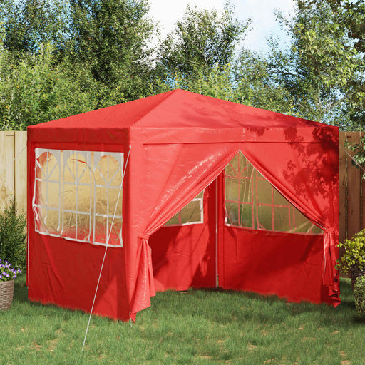 Cort pentru Petreceri Roșu 250 x 250 x 240 cm PE și oțel - WALTI WALTI