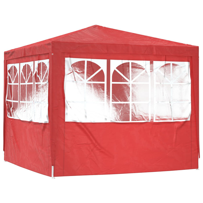 Cort pentru Petreceri Roșu 250 x 250 x 240 cm PE și oțel - WALTI WALTI