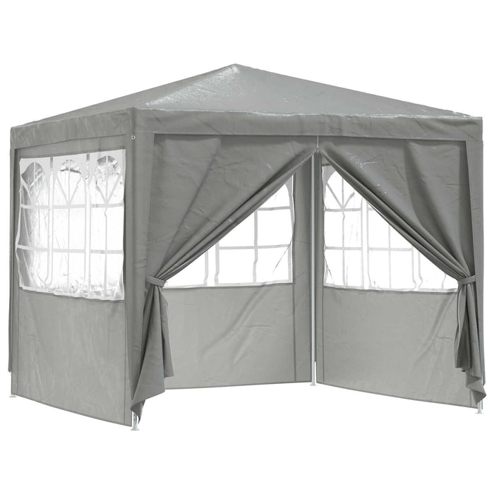 Cort pentru Petreceri Gri deschis 250 x 250 x 240 cm PE și oțel - WALTI WALTI