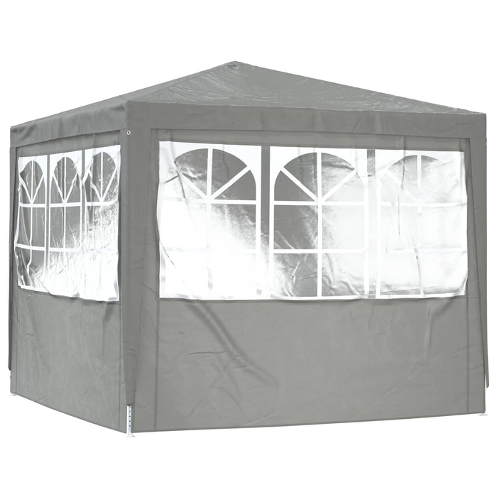 Cort pentru Petreceri Gri deschis 250 x 250 x 240 cm PE și oțel - WALTI WALTI
