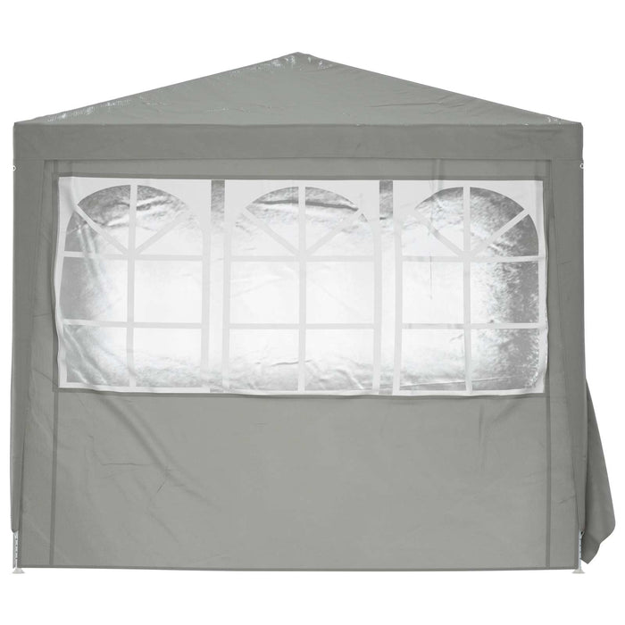 Cort pentru Petreceri Gri deschis 250 x 250 x 240 cm PE și oțel - WALTI WALTI